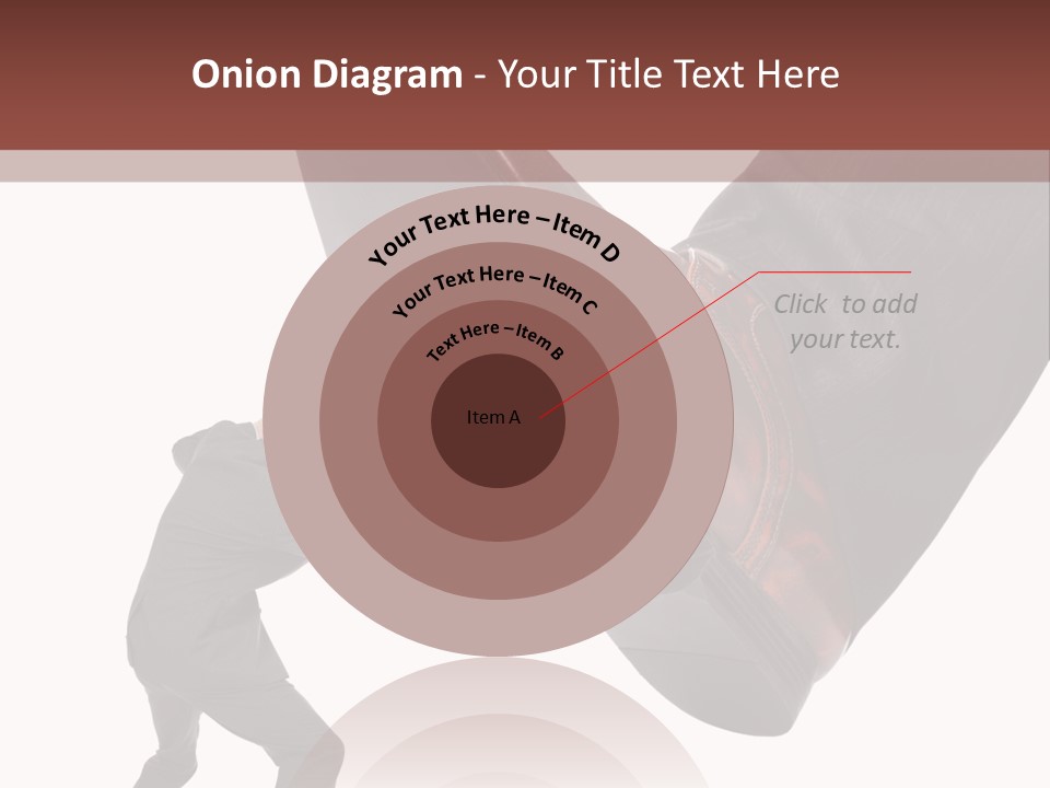 A Man In A Business Suit Kicking A Shoe PowerPoint Template