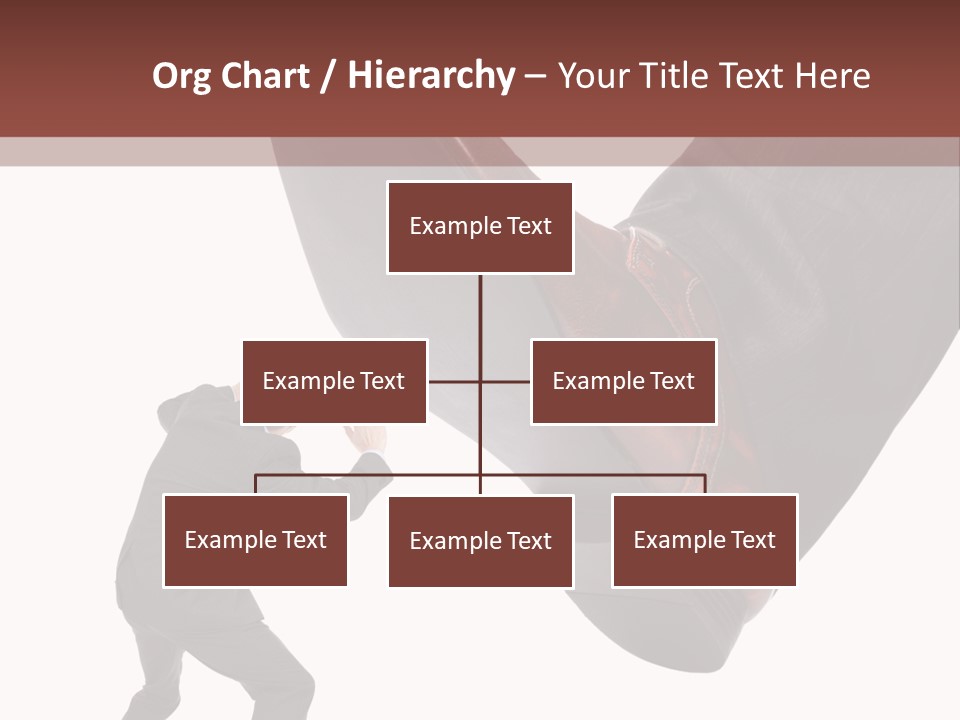A Man In A Business Suit Kicking A Shoe PowerPoint Template
