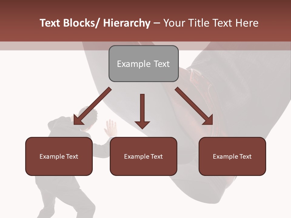 A Man In A Business Suit Kicking A Shoe PowerPoint Template
