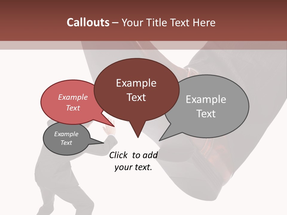 A Man In A Business Suit Kicking A Shoe PowerPoint Template