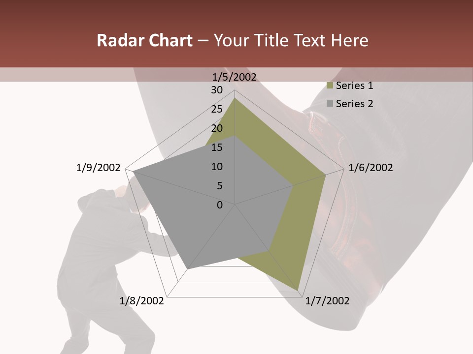 A Man In A Business Suit Kicking A Shoe PowerPoint Template