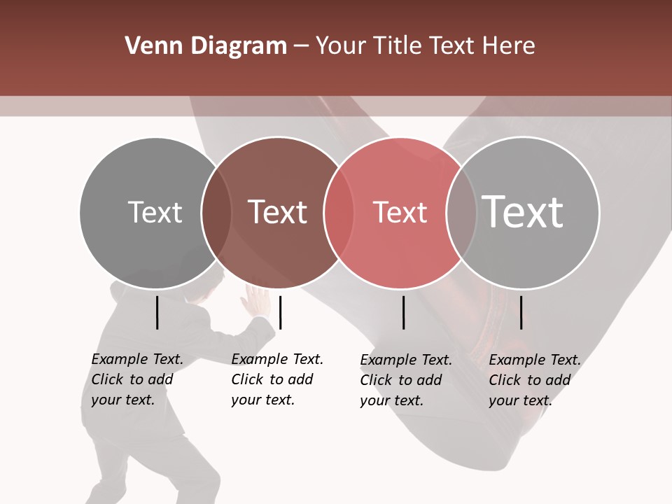 A Man In A Business Suit Kicking A Shoe PowerPoint Template