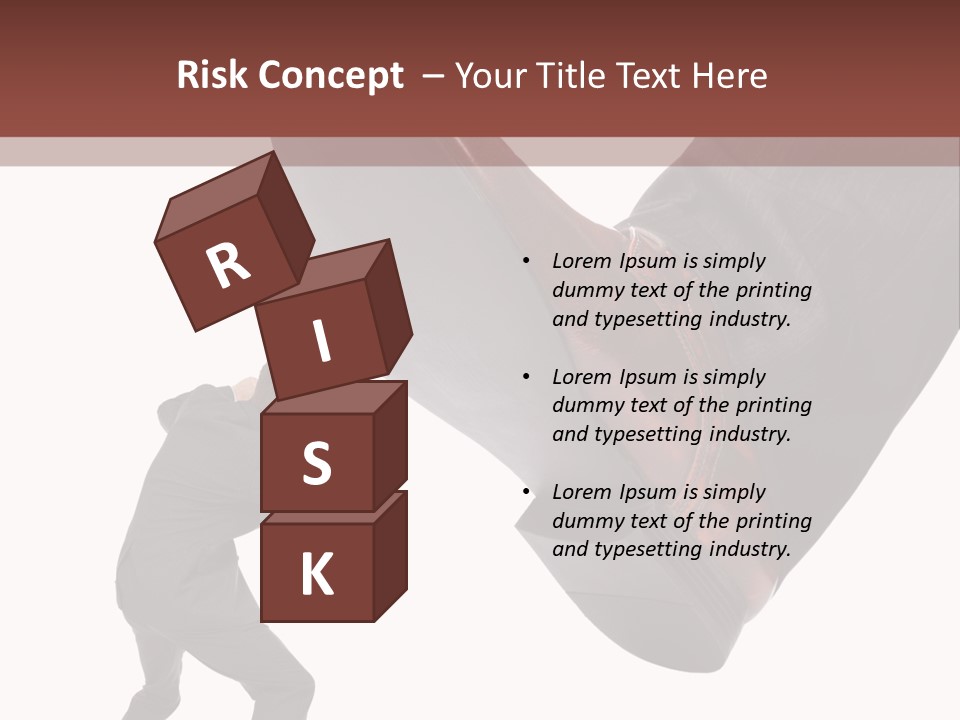 A Man In A Business Suit Kicking A Shoe PowerPoint Template