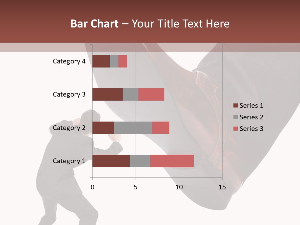 A Man In A Business Suit Kicking A Shoe PowerPoint Template