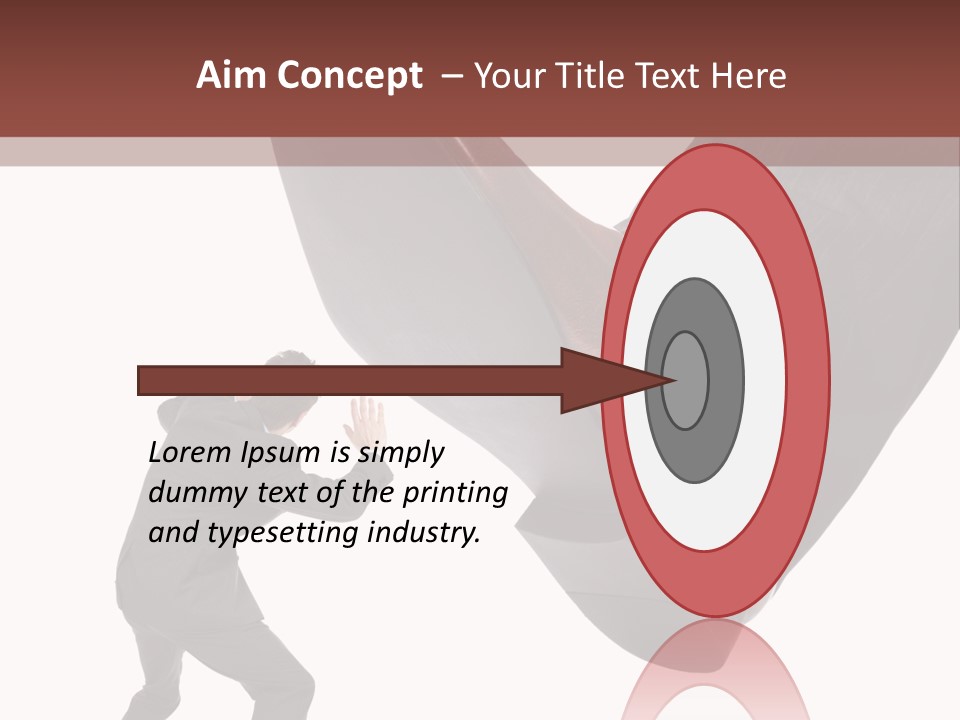 A Man In A Business Suit Kicking A Shoe PowerPoint Template