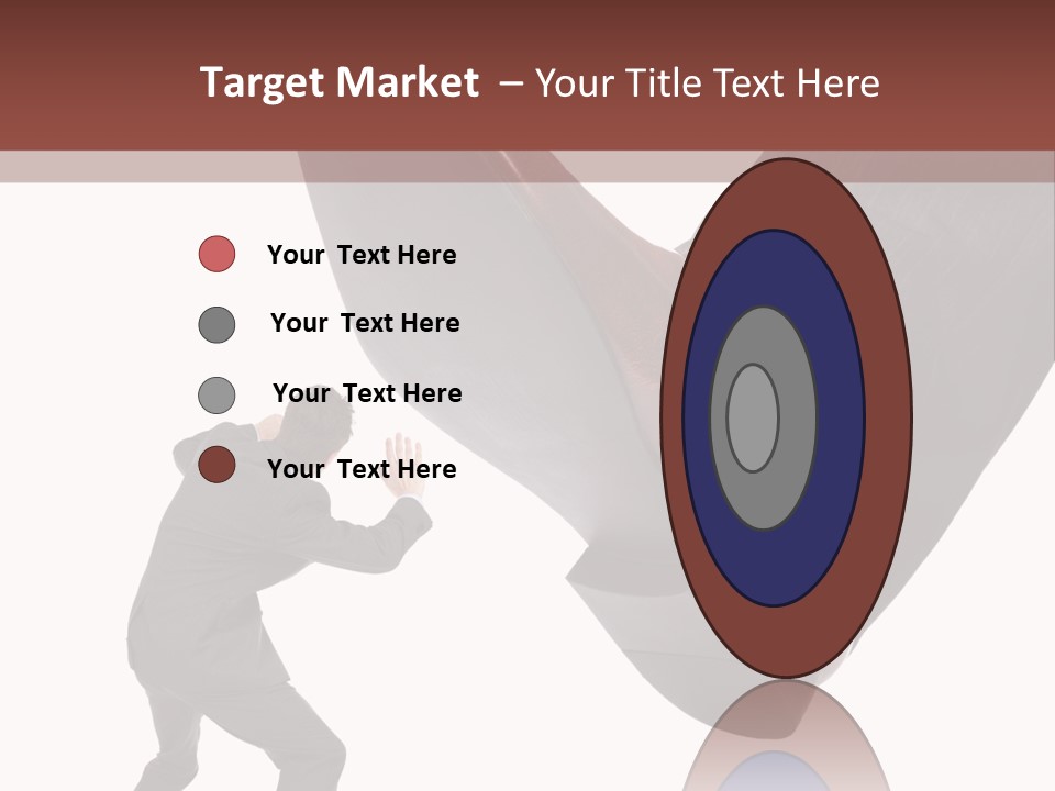 A Man In A Business Suit Kicking A Shoe PowerPoint Template