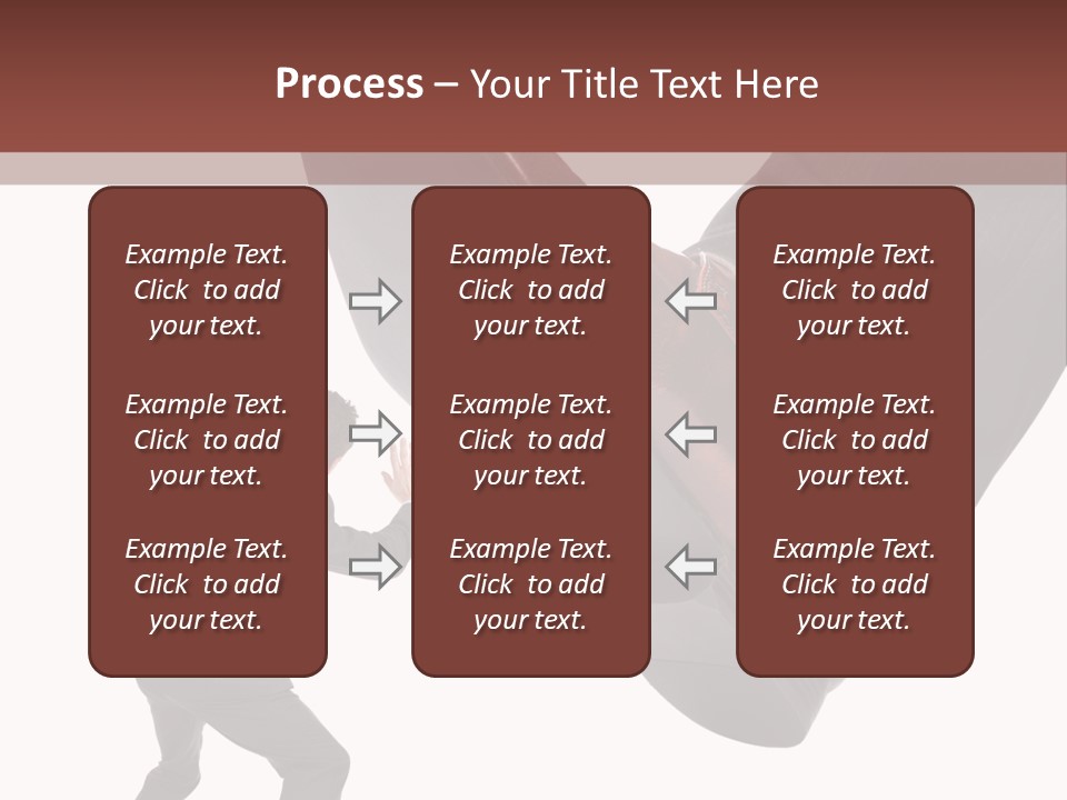 A Man In A Business Suit Kicking A Shoe PowerPoint Template