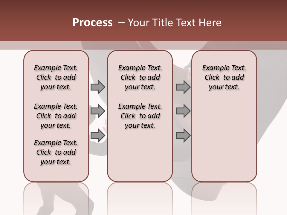 A Man In A Business Suit Kicking A Shoe PowerPoint Template