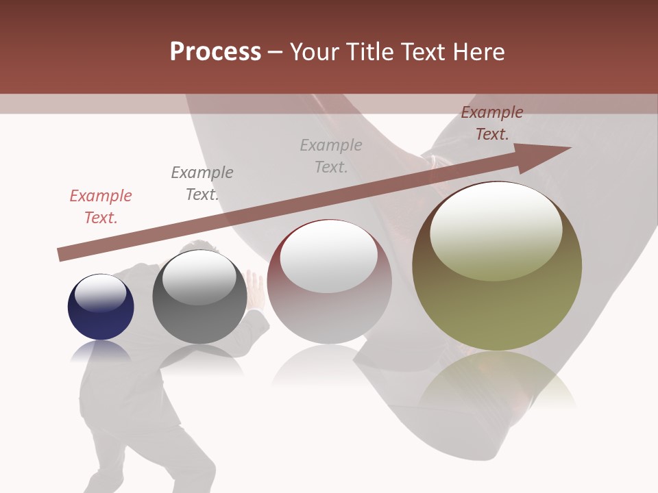 A Man In A Business Suit Kicking A Shoe PowerPoint Template