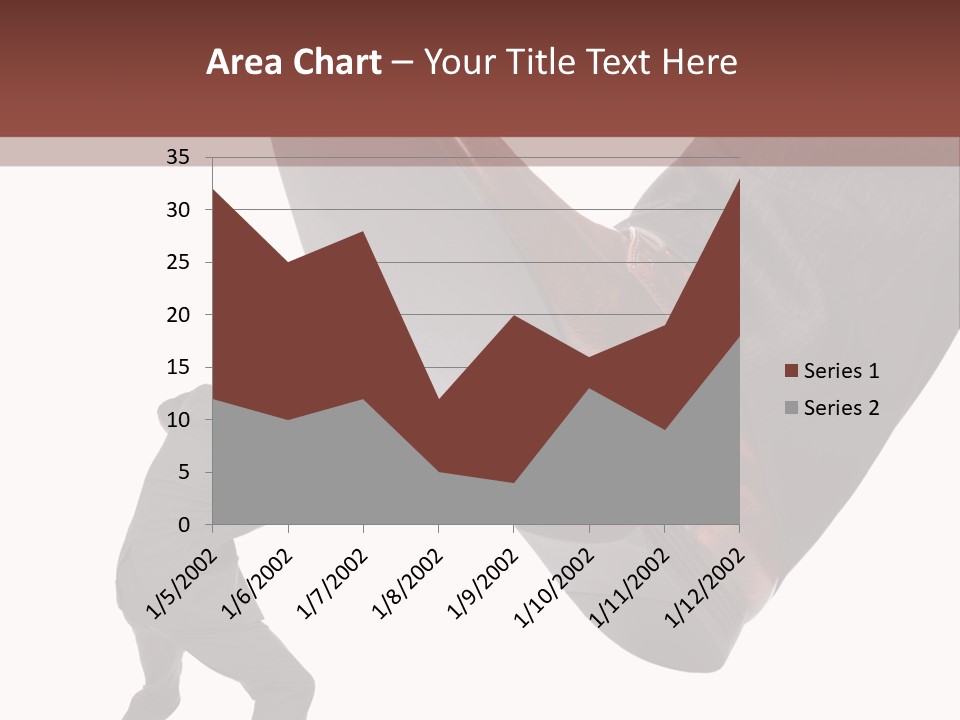 A Man In A Business Suit Kicking A Shoe PowerPoint Template