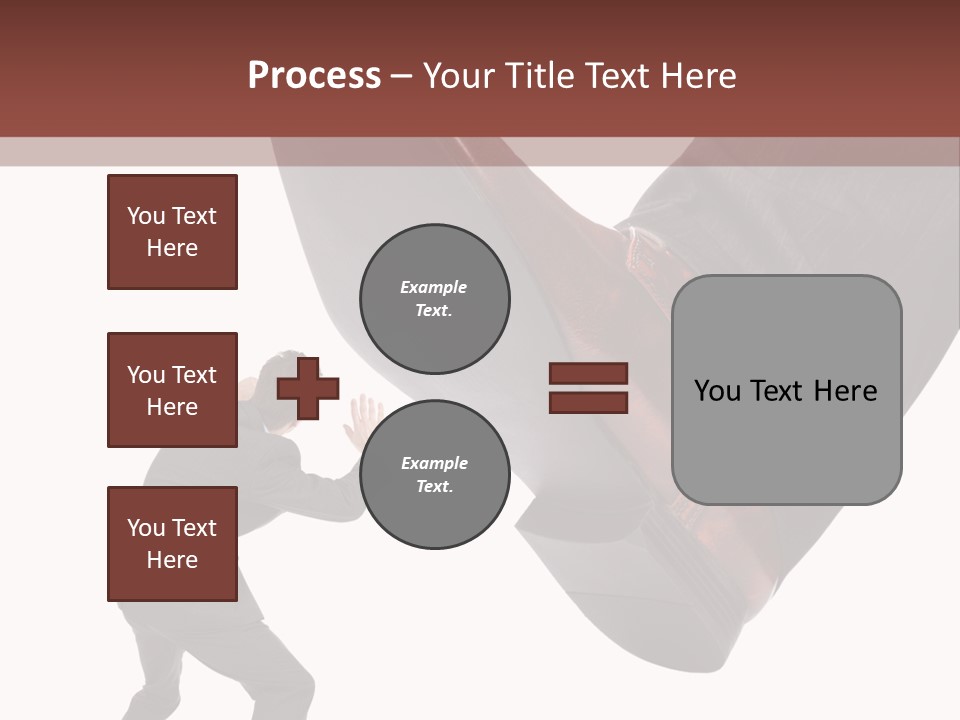 A Man In A Business Suit Kicking A Shoe PowerPoint Template