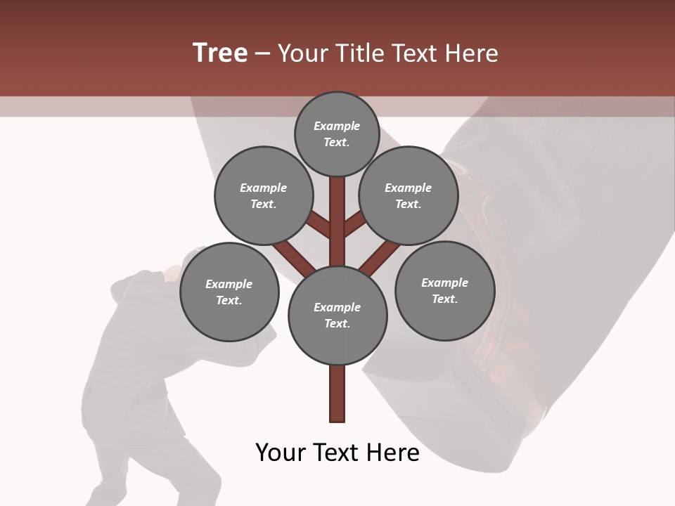 A Man In A Business Suit Kicking A Shoe PowerPoint Template