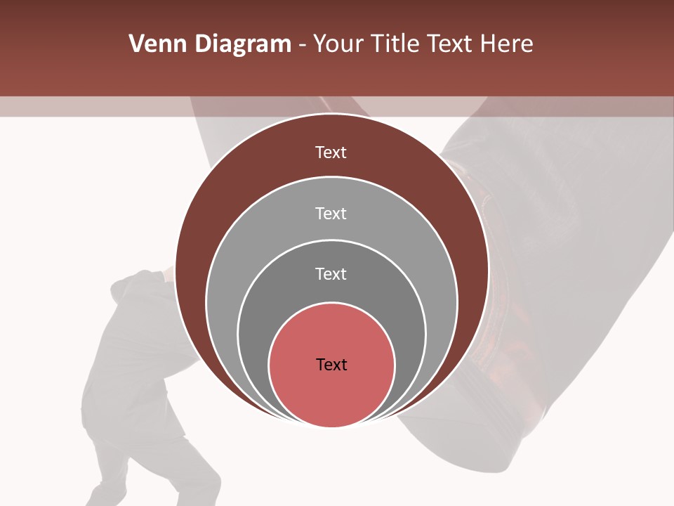 A Man In A Business Suit Kicking A Shoe PowerPoint Template