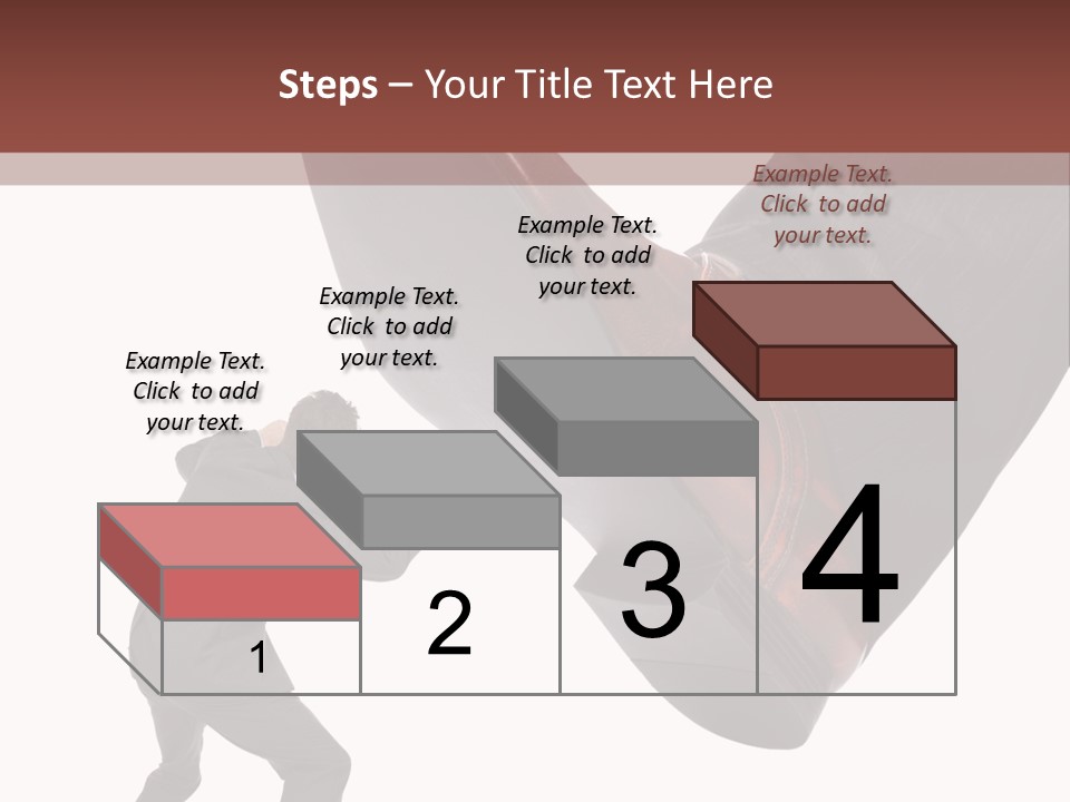 A Man In A Business Suit Kicking A Shoe PowerPoint Template