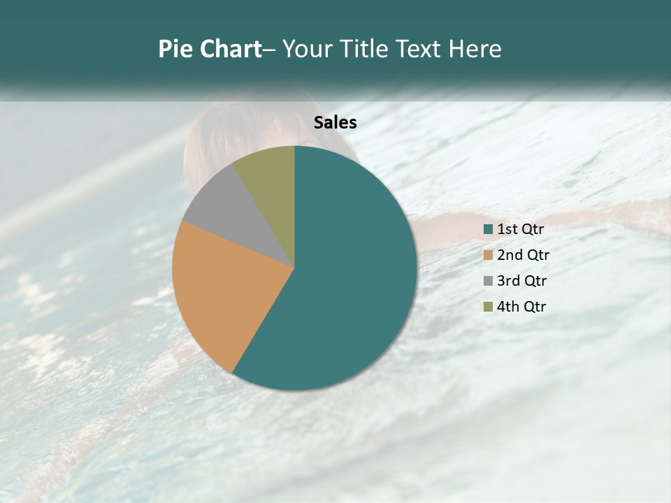 Woman In The Pool PowerPoint Template