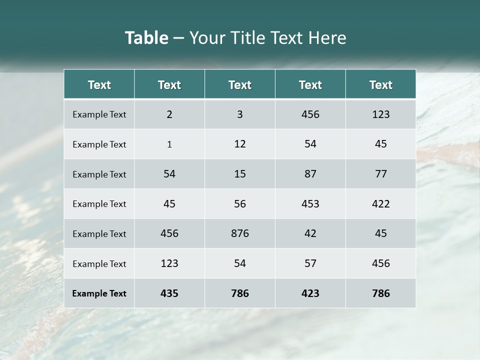 Woman In The Pool PowerPoint Template