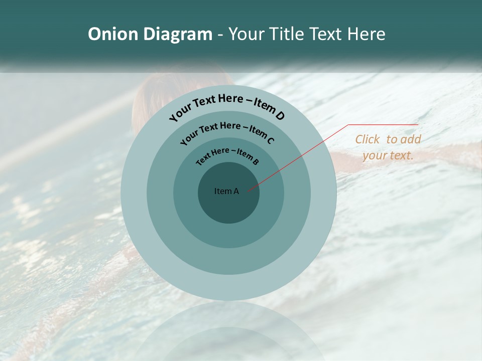 Woman In The Pool PowerPoint Template