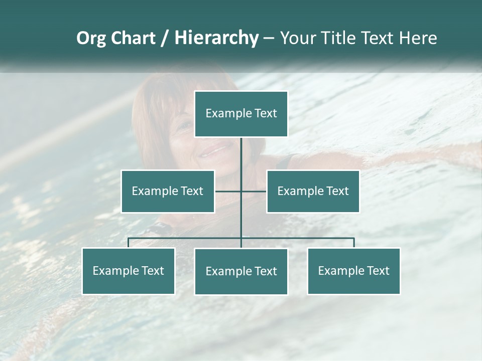 Woman In The Pool PowerPoint Template