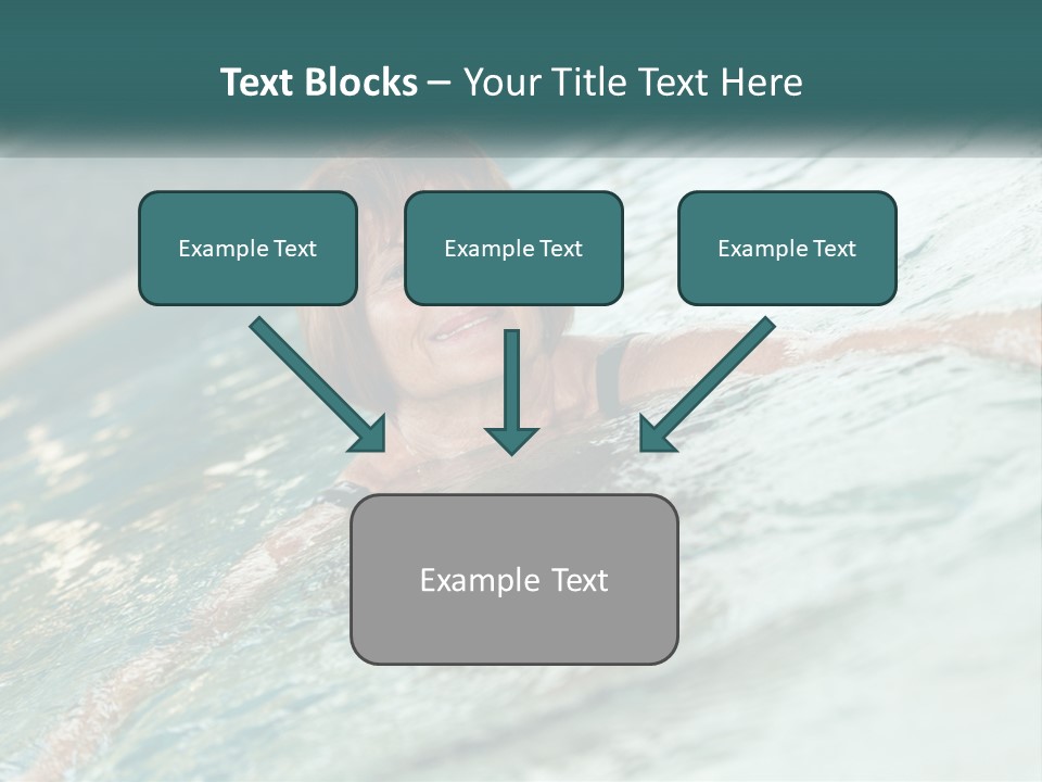 Woman In The Pool PowerPoint Template