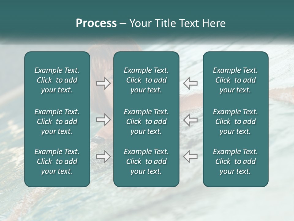 Woman In The Pool PowerPoint Template