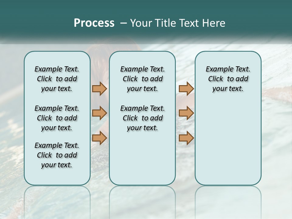 Woman In The Pool PowerPoint Template