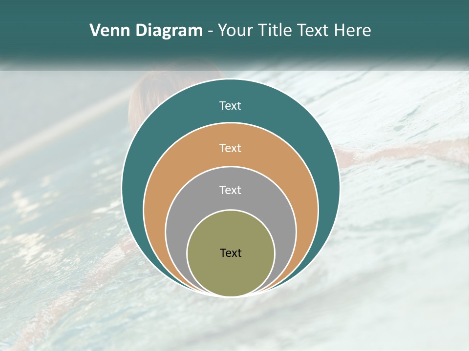 Woman In The Pool PowerPoint Template