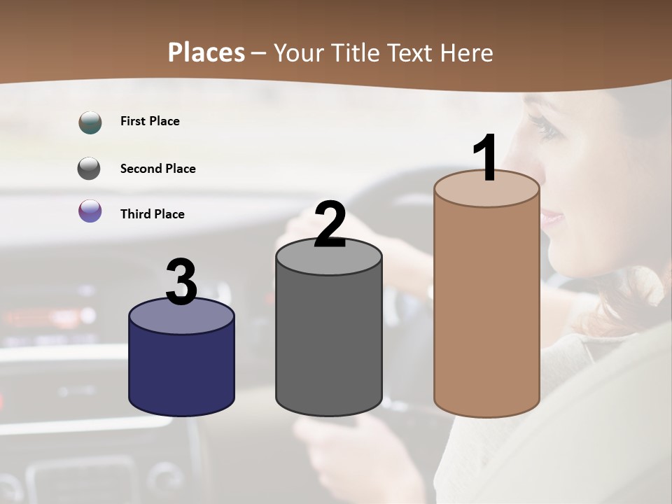 Driving Girl PowerPoint Template