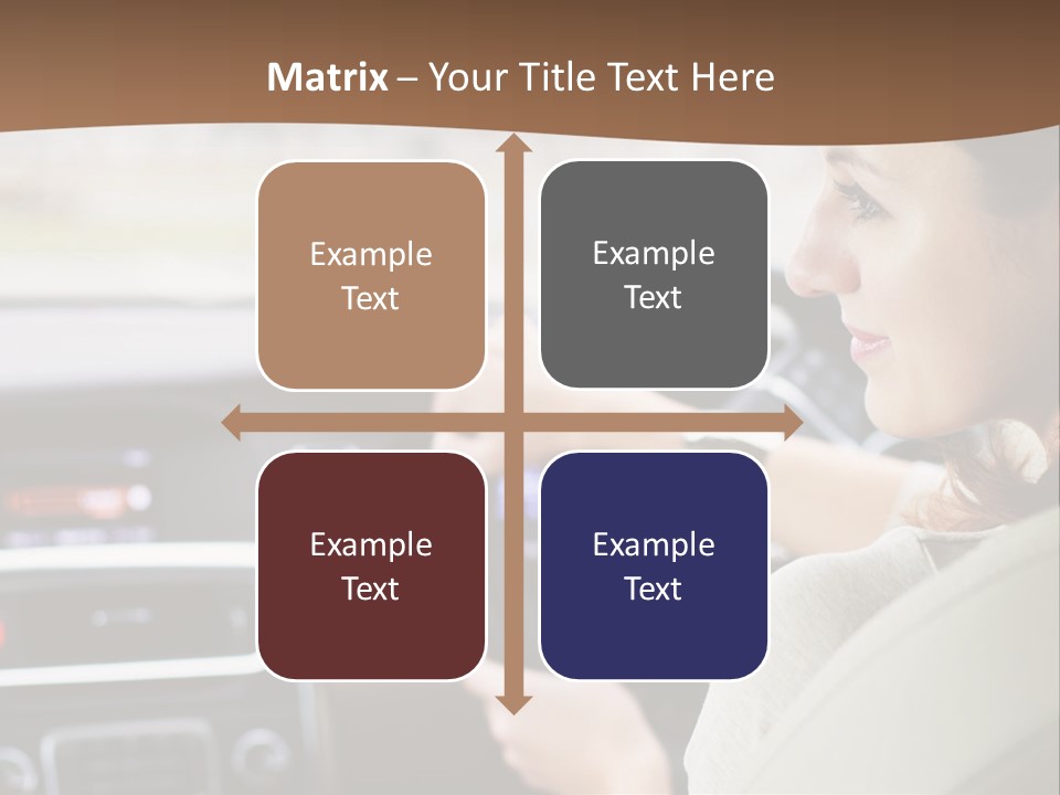 Driving Girl PowerPoint Template