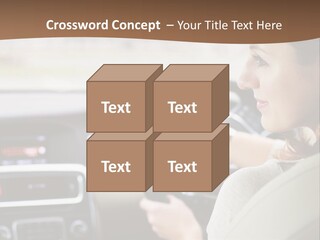 Driving Girl PowerPoint Template