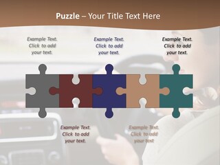 Driving Girl PowerPoint Template