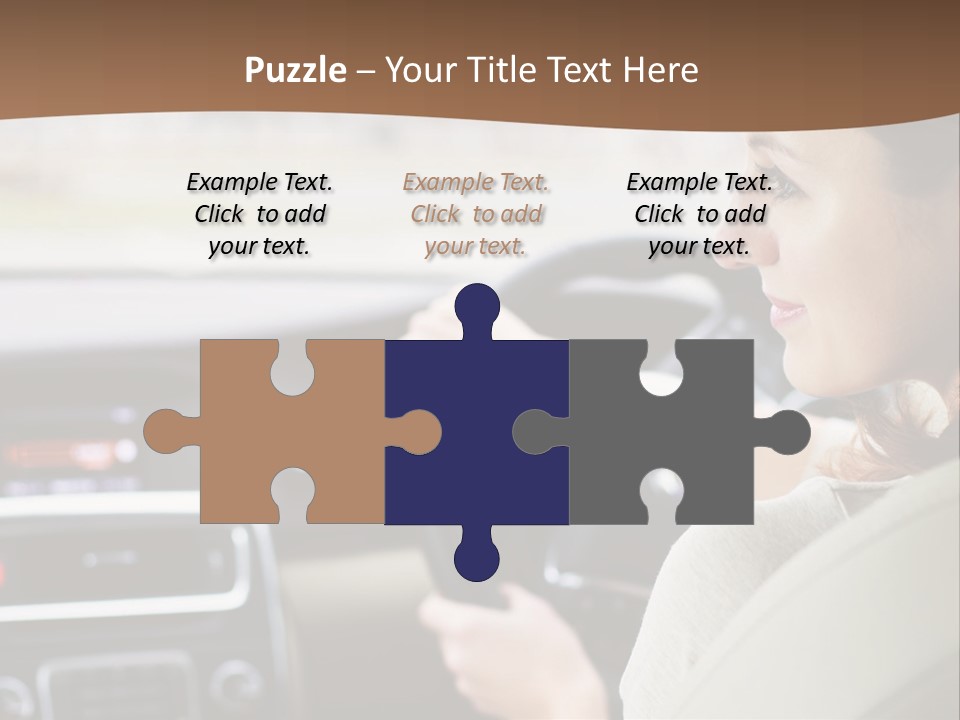 Driving Girl PowerPoint Template