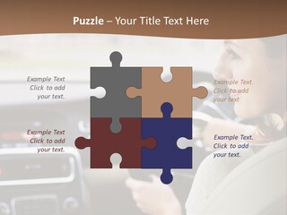 Driving Girl PowerPoint Template