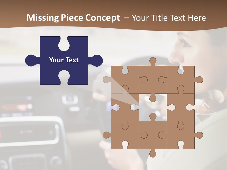 Driving Girl PowerPoint Template