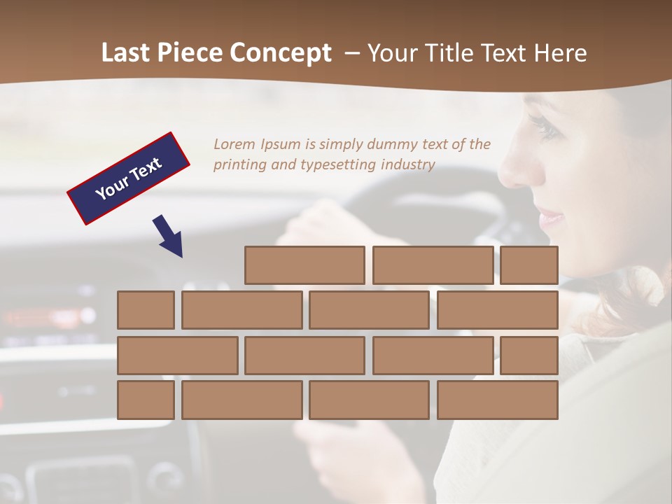 Driving Girl PowerPoint Template