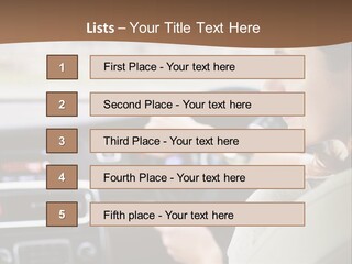 Driving Girl PowerPoint Template