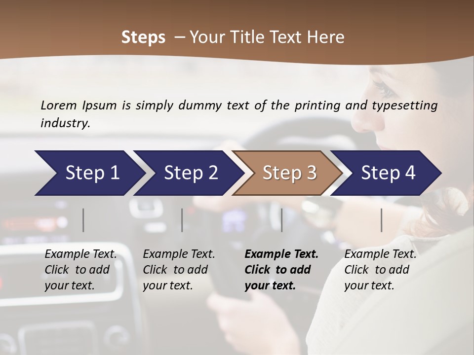 Driving Girl PowerPoint Template