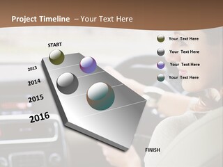 Driving Girl PowerPoint Template