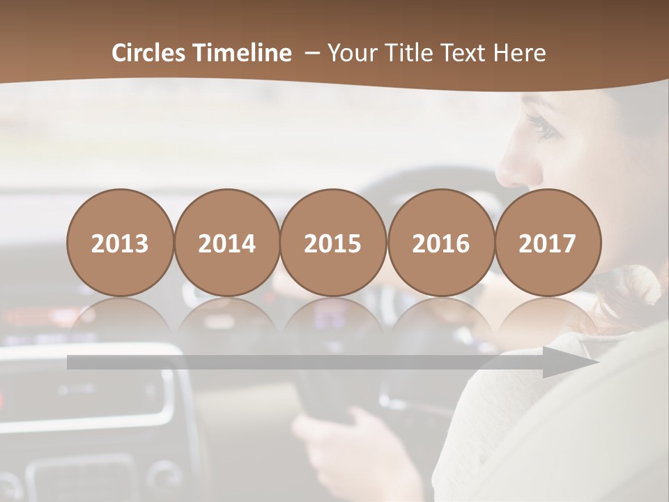 Driving Girl PowerPoint Template