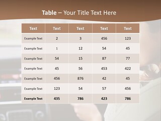 Driving Girl PowerPoint Template