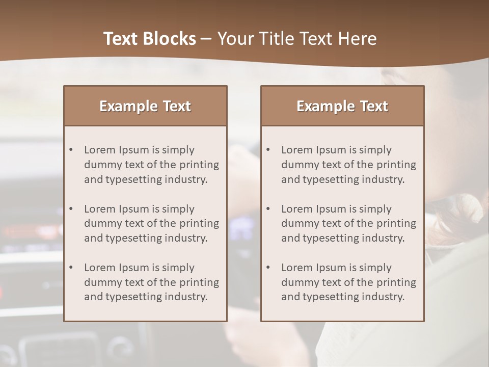 Driving Girl PowerPoint Template