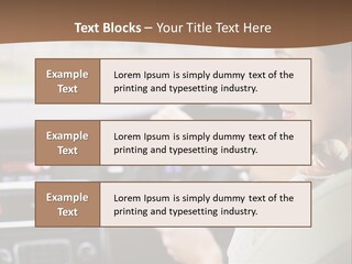 Driving Girl PowerPoint Template