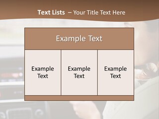 Driving Girl PowerPoint Template