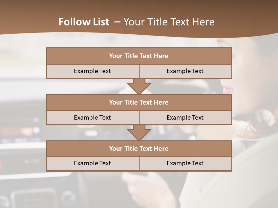 Driving Girl PowerPoint Template