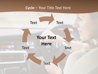 Driving Girl PowerPoint Template