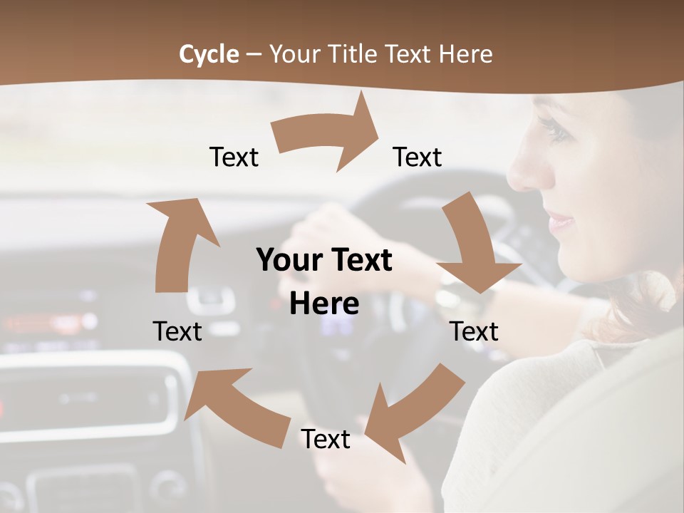 Driving Girl PowerPoint Template