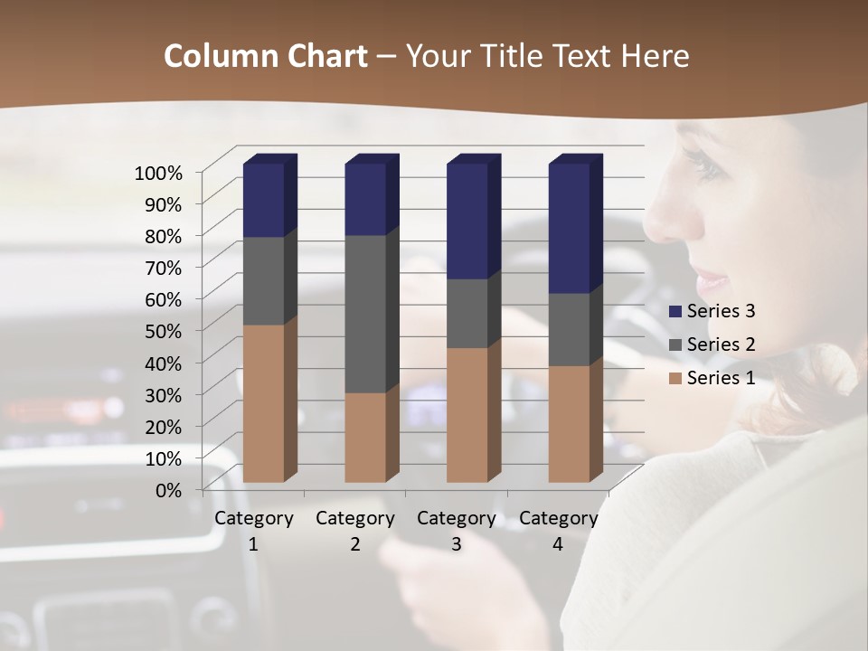 Driving Girl PowerPoint Template