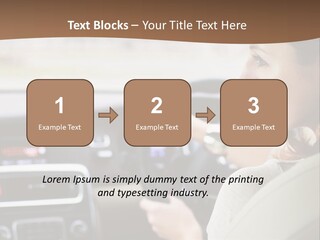 Driving Girl PowerPoint Template