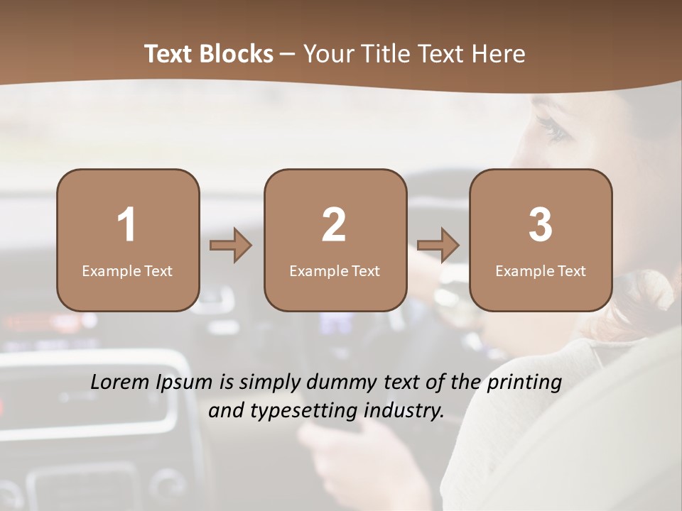 Driving Girl PowerPoint Template