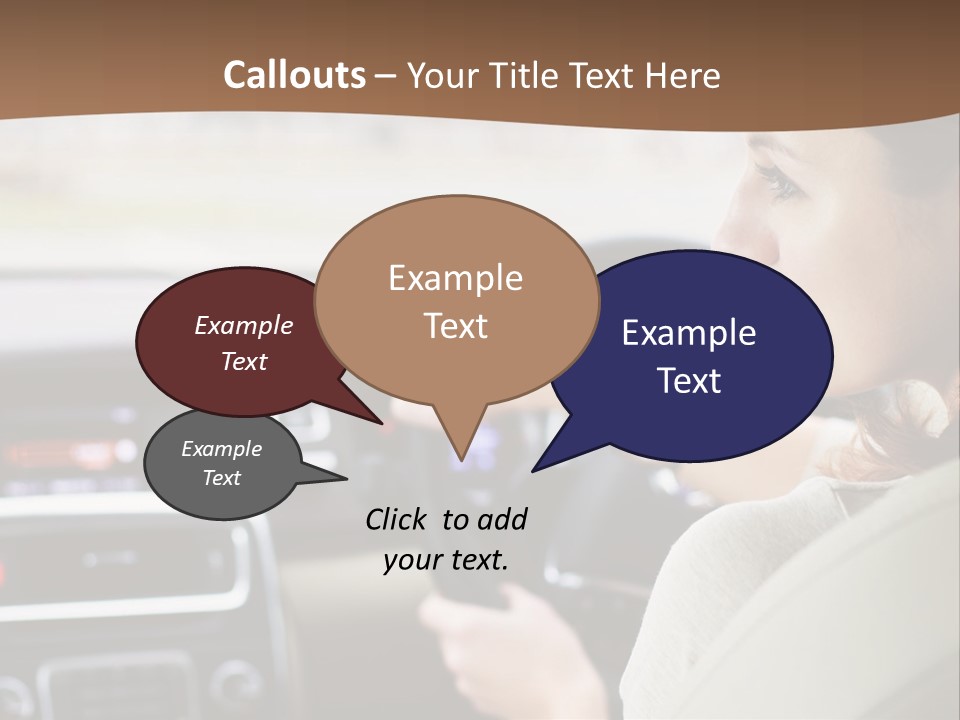 Driving Girl PowerPoint Template