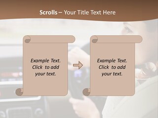 Driving Girl PowerPoint Template